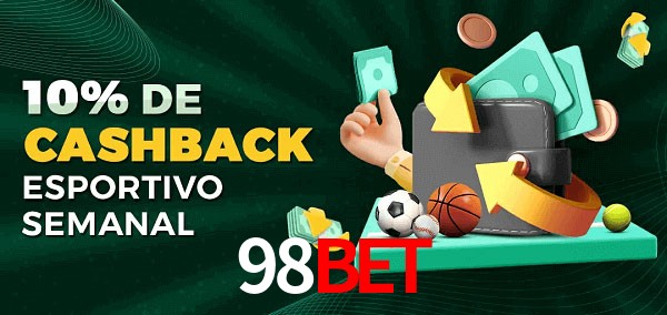 10% de bônus de cashback na 98bet